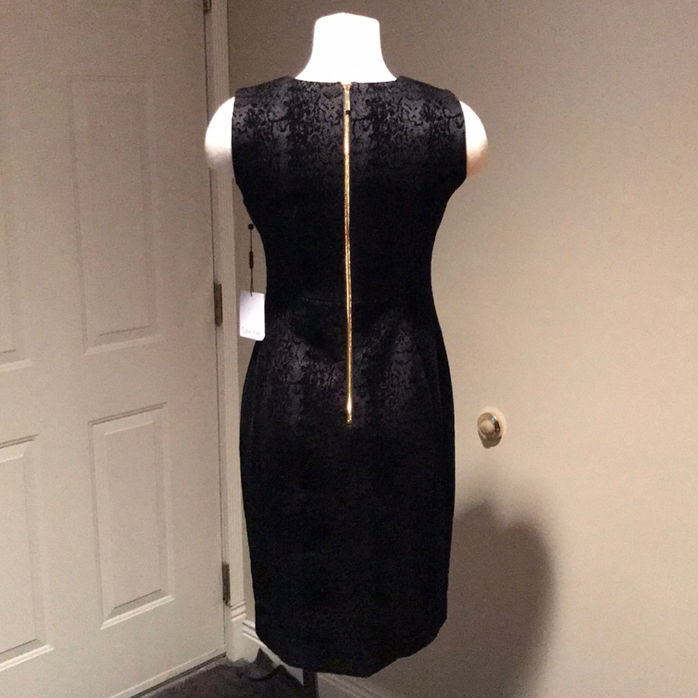 Calvin Klein Black Jaquard Dress